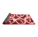 Abstract Red Modern Area Rugs