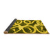 Sideview of Abstract Yellow Modern Rug, abs1151yw