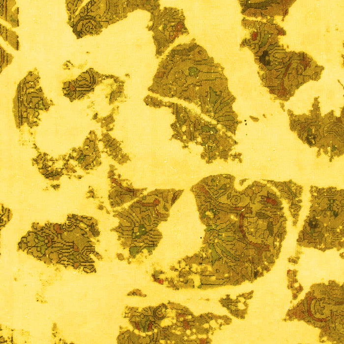 Abstract Yellow Modern Rug, abs1152yw