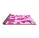 Sideview of Abstract Pink Modern Rug, abs1152pnk