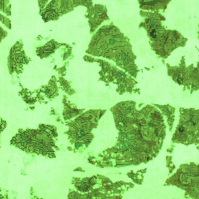 Abstract Green Modern Rug, abs1152grn