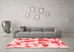 Modern Red Washable Rugs