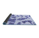 Sideview of Abstract Blue Modern Rug, abs1152blu