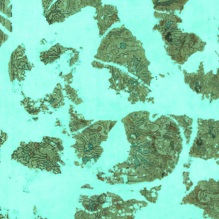 Abstract Turquoise Modern Rug, abs1152turq