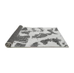 Sideview of Abstract Gray Modern Rug, abs1152gry