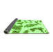 Sideview of Abstract Green Modern Rug, abs1152grn