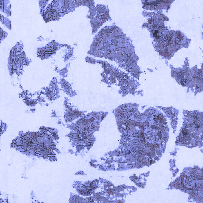 Abstract Blue Modern Rug, abs1152blu