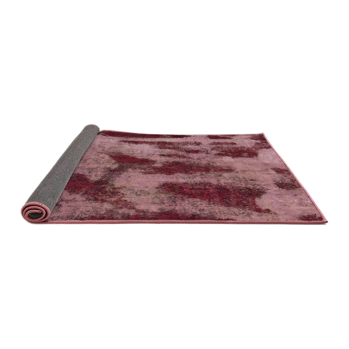 Sideview of Abstract Pink Coral Pink Modern Rug, abs1153