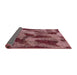 Sideview of Abstract Pink Coral Pink Modern Rug, abs1153