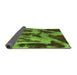 Sideview of Abstract Green Modern Rug, abs1153grn