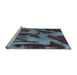 Sideview of Machine Washable Abstract Light Blue Modern Rug, wshabs1153lblu