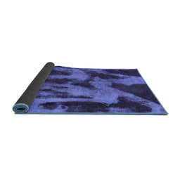 Sideview of Abstract Blue Modern Rug, abs1153blu
