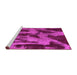 Sideview of Machine Washable Abstract Pink Modern Rug, wshabs1153pnk