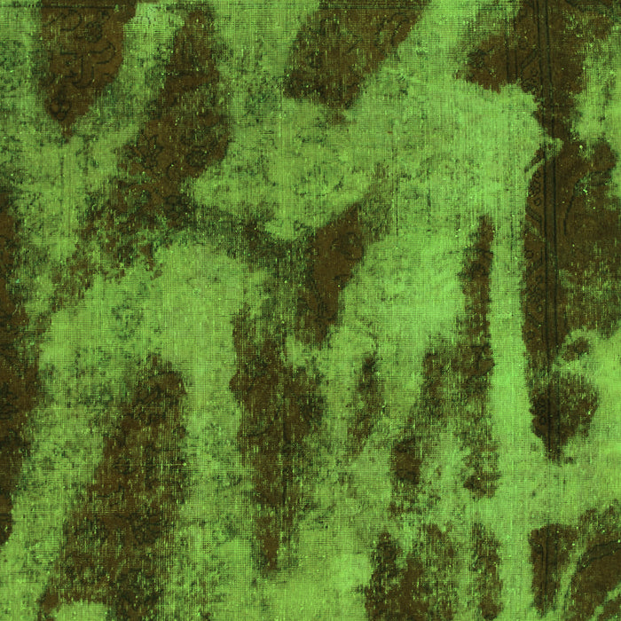 Machine Washable Abstract Green Modern Area Rugs, wshabs1153grn