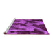 Sideview of Machine Washable Abstract Purple Modern Area Rugs, wshabs1153pur