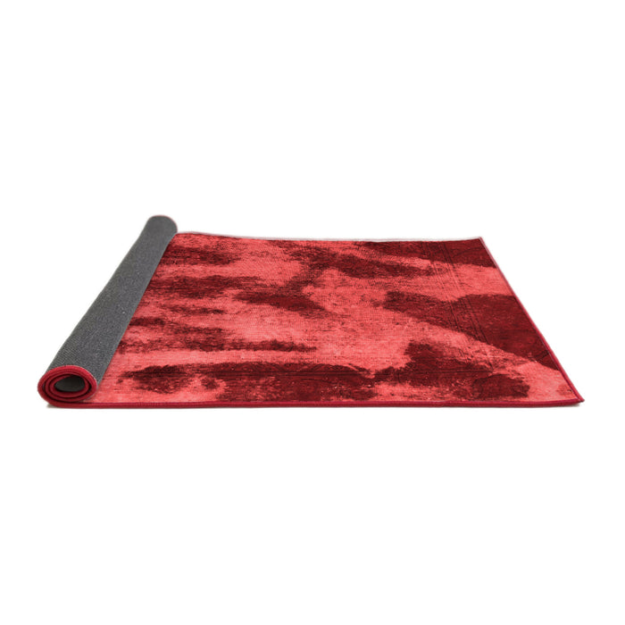 Abstract Red Modern Area Rugs