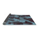 Sideview of Abstract Light Blue Modern Rug, abs1153lblu