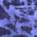 Square Machine Washable Abstract Blue Modern Rug, wshabs1153blu