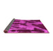 Sideview of Abstract Pink Modern Rug, abs1153pnk