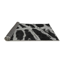 Sideview of Abstract Gray Modern Rug, abs1154gry