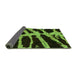 Sideview of Abstract Green Modern Rug, abs1154grn