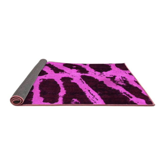 Sideview of Abstract Pink Modern Rug, abs1154pnk