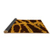 Sideview of Abstract Yellow Modern Rug, abs1154yw