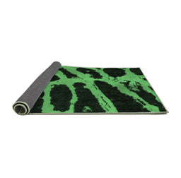 Sideview of Abstract Emerald Green Modern Rug, abs1154emgrn