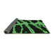 Sideview of Abstract Emerald Green Modern Rug, abs1154emgrn