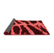 Abstract Red Modern Area Rugs