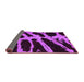 Sideview of Abstract Purple Modern Rug, abs1154pur