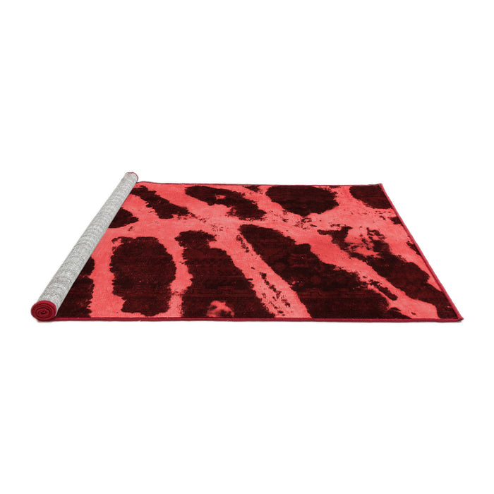 Modern Red Washable Rugs