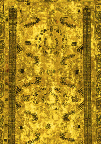 Abstract Yellow Modern Rug, abs1155yw