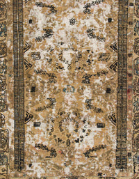 Machine Washable Abstract Brown Sugar Brown Rug, wshabs1155