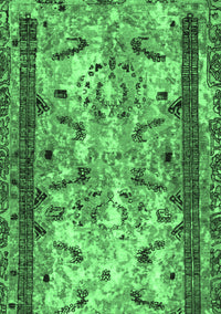 Abstract Emerald Green Modern Rug, abs1155emgrn