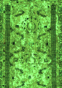 Abstract Green Modern Rug, abs1155grn