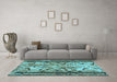 Machine Washable Abstract Light Blue Modern Rug in a Living Room, wshabs1155lblu