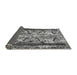 Sideview of Abstract Gray Modern Rug, abs1155gry