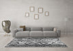 Machine Washable Abstract Gray Modern Rug in a Living Room,, wshabs1155gry