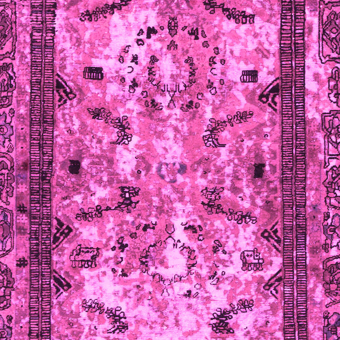 Machine Washable Abstract Pink Modern Rug, wshabs1155pnk