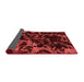 Abstract Red Modern Area Rugs