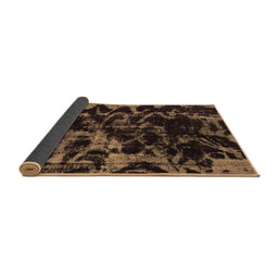 Sideview of Abstract Brown Modern Rug, abs1156brn