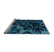 Sideview of Machine Washable Abstract Light Blue Modern Rug, wshabs1156lblu