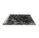 Sideview of Machine Washable Abstract Gray Modern Rug, wshabs1156gry