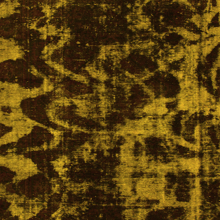 Machine Washable Abstract Yellow Modern Rug, wshabs1156yw