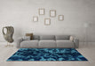 Machine Washable Abstract Light Blue Modern Rug in a Living Room, wshabs1156lblu