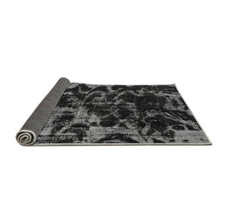 Sideview of Abstract Gray Modern Rug, abs1156gry