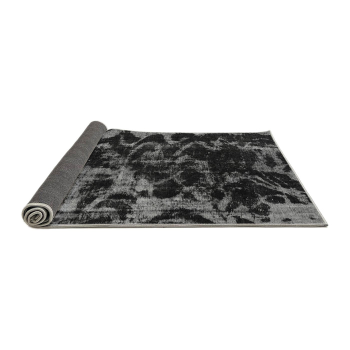 Sideview of Abstract Gray Modern Rug, abs1156gry