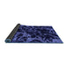 Sideview of Abstract Blue Modern Rug, abs1156blu