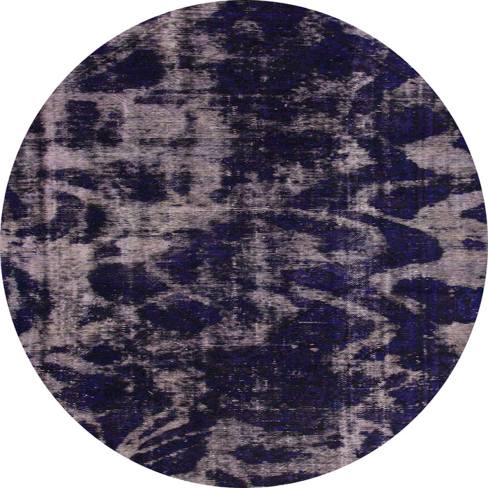 Square Abstract Blue Modern Rug, abs1156
